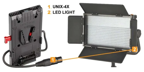 Battery Charger V-Plate USB & Cable UNIX-4X