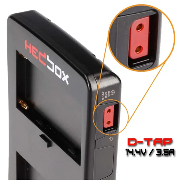 HEDBOX HBP-NPF V-LOCK BATTERY POWER PLATE ADAPTER USE 2X DV NP-F BATTERY